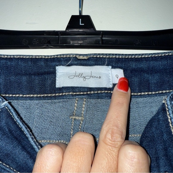 Jelly Beans Indigo Wide Leg Jeans - Picture 6 of 9